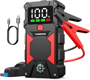 FNNEMGE �W�����v�X�^�[�^�[�d��5000A ����e�� 24800mAh 12V �G���W���X�^�[�^�[�i���ׂẴK�\������/8.0L�f�B�[�[���G���W���ԁj�A