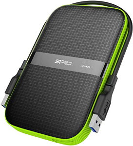 色:Green サイズ:2TB シリコンパワー ポータブルHDD 2TB 2.5インチ USB3.0対応 IPX4 防水 耐衝撃 PS4 動作確認済 SP020TBPHDA60S3K