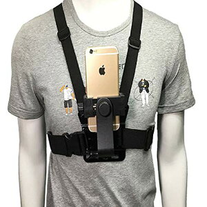 GETON �X�}�z GoPro �A�N�V�����J���� �B�e�p �`�F�X�g �}�E���g �n�[�l�X �z���_�[ ����~�ߕt�� �c�E���B�e�\ ���3.5*6.8�C���` �Ή� �j�����p �t���[�T�C�Y �r�f�I ���[�r�[