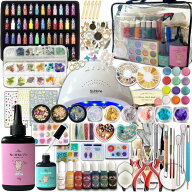 [Ailes(エール)]UV レジン スターターキット セット 初心者 豪華228種類 レジン液 着色料 アクセサリーパ…
