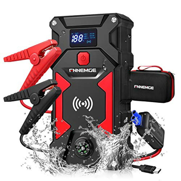 楽天市場】FNNEMGE ジャンプスターター電流2500A 超大容量 24800mAh 12V エンジンスターター(すべてのガソリン車/8.0L ディーゼルエンジン車)、10Wワイヤレス充電器パワーバンクお /USB QC3.0 急速充電 よび3モ : サンデーモーニング 楽天市場店 楽天市場】FNNEMGE ジャンプスターター電流2500A 超大容量 24800mAh 12V エンジンスターター(すべてのガソリン車/8.0L ディーゼルエンジン車)、10Wワイヤレス充電器パワーバンクお /USB QC3.0 急速充電 よび3モ : サンデーモーニング 楽天市場店