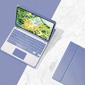 色：紫（タッチパッド付き） サイズ：iPad10.2（2019/2020） 人気 iPad 10.2キーボードカバー タッチパッド付き 第8世代/第7世代 Apple Pencil収納可能 ワイヤレスBluetooth キーボード 分離式 超軽量 手