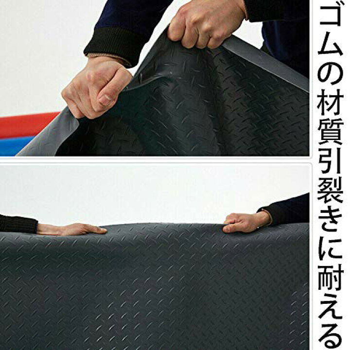楽天市場 Nisorpa ガレージフロアマット ガレージ ゴム マット 厚さ3mm ゴム製フロアマット ロール ガレージフローリング 100 500cm 滑り止めゴムシート ガレージマット 車下用 サンデーモーニング 楽天市場店