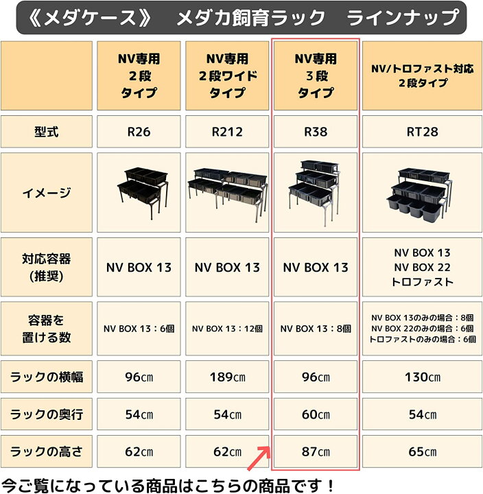 楽天市場】メダカ飼育ラック NV BOX 13専用設計 めだかのお世話を楽に 
