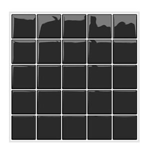 FFubN TCYF25*25cm 4 MORCART ^CV[ h ϔM Lb` ʏ gC DIY ƋACȇ ^CV[g ǎV[ 3D CNV[g (25x25cm, 4, ubN)