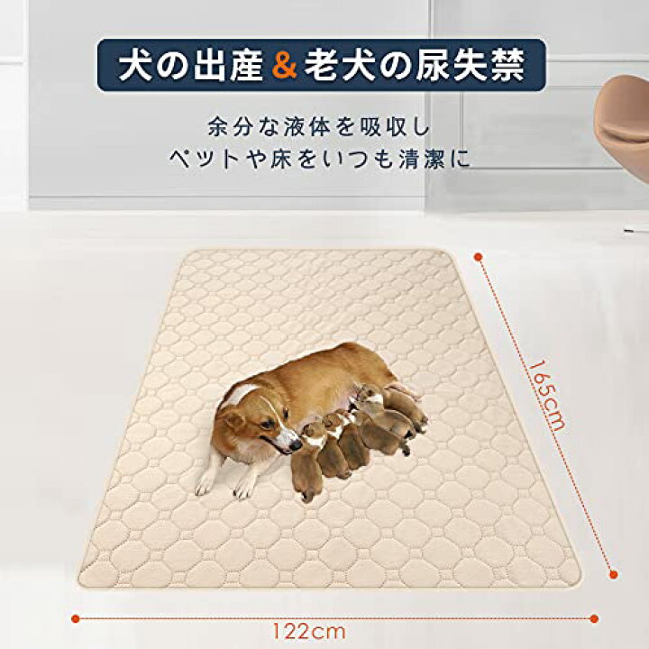 楽天市場 色 ベージュ サイズ Llサイズ X 2 ペットシーツ 洗える ペット用おしっこマット 猫 犬用 おしっこパッド ペット用 トイレ下敷きマット 速乾 洗える 大判サイズ 多頭飼いに最適 ベージュ サンデーモーニング 楽天市場店