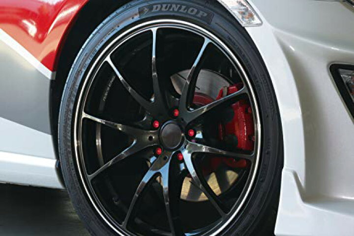 楽天市場】色：レッド MONSTER SPORT ヘプタゴンホイールナット Type-2 