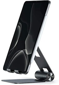 色：ブラック Satechi R1 アルミニウム マルチアングル タブレットスタンド (iPad, iPhone, Samsung Galaxyなど4-13インチのデバイス対応) (ブラック)
