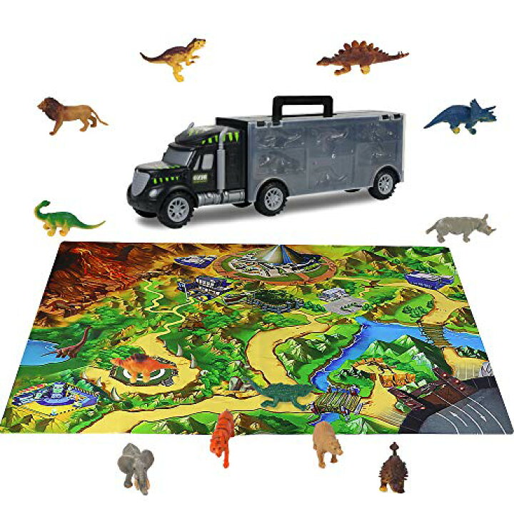 楽天市場 恐竜 おもちゃ アニメ フィギュア パズル 収納ボックス 人気の乗用 ベビーカー 動物 車 創造できる恐竜公園 クリスマス 誕生日プレゼント 祝いギフト 贈り物 子供 おもちゃ 男の子 女の子 7 サンデーモーニング 楽天市場店