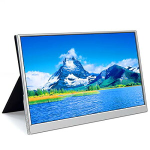 15.6インチモバイルモニター 1920*1080解像度 IPSタッチパネル モバイルディスプレイ 薄型 軽量 テレワーク 在宅 USB Type-C/Mini HDMI入力対応 スタンドカバー PSE認証済み