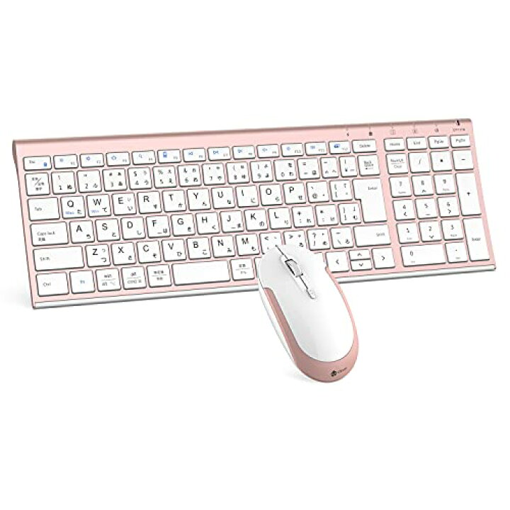 楽天市場】色：Rose Gold iClever キーボードワイヤレスキーボード 