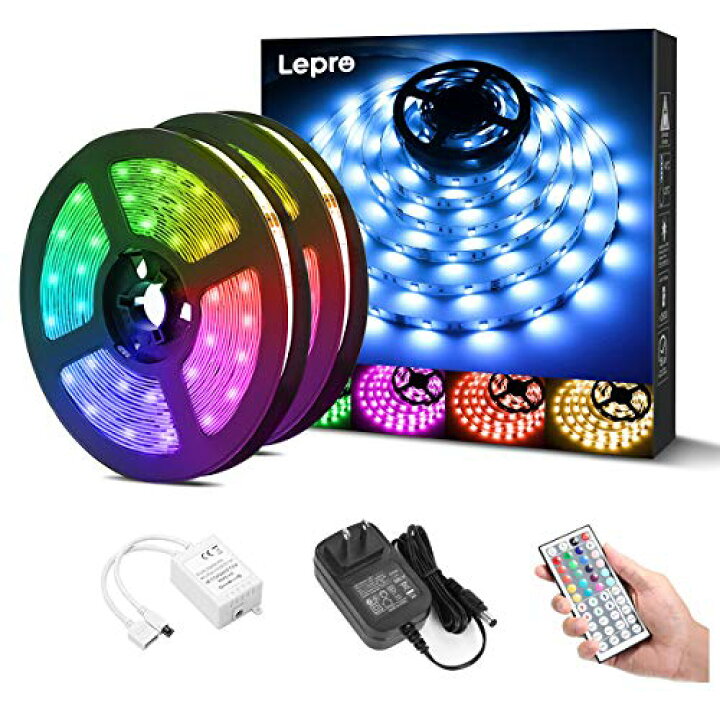 楽天市場】Lepro ledテープライト 15m テープライト RGB 屋内用 明るさ 