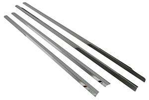 BRIGHTZ エスティマ ACR50系/GSR50系 超鏡面ブラックメッキステンレスウィンドウモール 4PC 【 WIN-BLA-037 】 4888