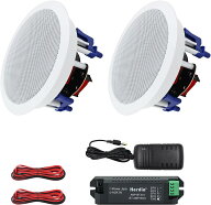 Herdio 300W Bluetooth 天井埋め込み型スピーカー 2ウェイ/ラウンド型/1本 ホワイト 18.5cm 8Ω 天井スピ…