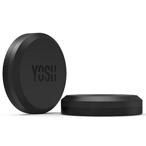 色:黒 YOSH スマホホルダー 車載スマホホルダー マグネット式 2個 車 キッチン 浴室 オフィス iPhone Android GPS等対応 強力磁石 着脱簡単 片手操作 360度回転 YOSH マグネット 旅行 カーマウント