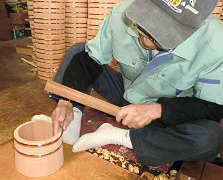 楽天市場】サイズ：3合用 木曽工芸 おひつ 江戸型 日本製 木製 さわら  