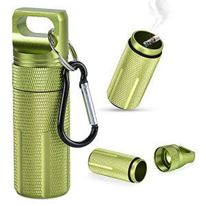 色:グリーン 携帯灰皿 Ninonly 車用灰皿 おしゃれ はいざら 完全防水 におわない 密閉 カラビナ付き ふた付き アウトドア アッシュトレイ ポータブル 大容量 携帯用 グリーン