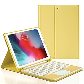 色：黄色 サイズ：iPadPro11 iPadPro11 2021 第3世代 2020年型 第2世代 キーボード ケース タッチパッド搭載 可愛い 丸型キー iPad Pro 11 インチ 2018 アイパッド プロ11 キーボード付き カバー マウス機