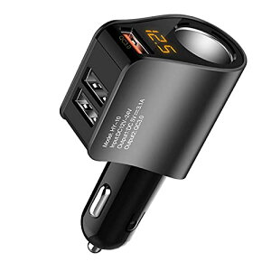 Vi o J[`[W[ VK[\Pbg d\Pbg 3USB|[g QC3.0USBԍڏ[d ^ }[d 3.1A/5V LEDt I[gd  12V/24V Android/iOSɓKp(ubN)