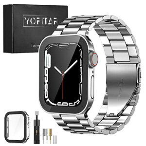 �F�F�V���o�[ �T�C�Y�F45mm Series7 YOFITAR for Apple Watch �o���h �h���P�[�X�t�� �X�e�����X�� �A�b�v���E�H�b�` �����x���g iWatch �o���h Apple Watch�A�N�Z�T���[ ��