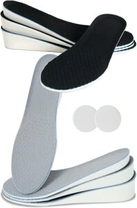 色:グレー【23〜25cm】Sサイズ サイズ:3.5cm eziu シークレットインソール U型サポート&幅広タイプで安定性up インソール 身長アップ インヒール