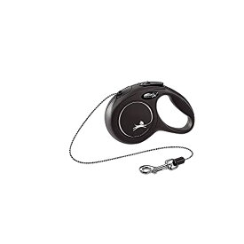 サイズ：X-Small 8kg未満 3m 色：ブラック 　フレキシ (flexi) ニュークラシック コード XS(8kg未満) 3m ブラック [犬用リード]