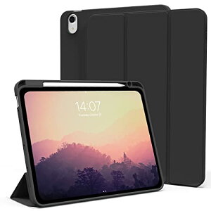�F�F�_�[�N�u���b�N KenKe iPad Air 11�C���`(M2) �P�[�X 2024 iPad Air5/Air4 �P�[�X 2022/2020 �y�� �_�炩���V���R�� TPU�ގ� �y�����[ iPad Air ��5/4���� �J�o�[ 3�i�K�܂��݉� �X�^���h �}�O�l�b�g�t��