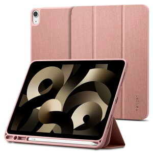 色:ローズ・ゴールド Spigen iPad Air5 ケース 2022 (第5世代) iPad Air4 ケース 2020 カバー スタンド Apple Pencil収納 耐衝撃 すり傷防止 軽量 カメラ保護 レザー オートスリープ シュピゲン アーバン・