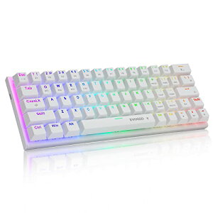 FFzCgiԎj efQ[~OL[{[h63L[ Ԏ̗p̃JjJL[{[h Bluetooth2.4GCXUSBL3[hڑ [d RGBLEDobNCg 60^R