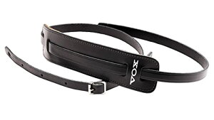 色:ブラック VOX ギターストラップ レザー 革 60's VINTAGE STRAP MM25-BLK ブラック 黒