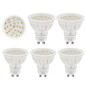 �F�F�����F6000K �T�C�Y�F6�Z�b�g Aiwode GU10 LED�d���AGU10����LED�X�|�b�g���C�g�A5.5W(50-60W�`����)�A�����F6000K�A�񒲌���Ή��ARA*85 �L�p120�x �A���P�x600LM GU10 LED�d�� �APSE�F�؍�(6�Z�b�g)�B