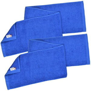 色:4.ロイヤルブルー サイズ:2枚セット トランパラン 今治タオル マフラータオル 2枚セット VICTORY 日本製 吸水 約22*107cm 綿100% スポーツ (ロイヤルブルー)