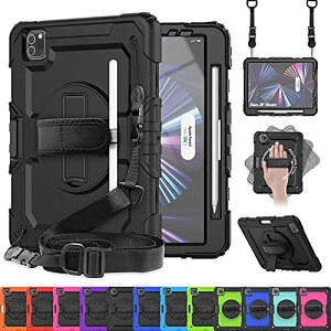 FFubN TCYFiPad Pro 12.9 2022/2021/2020/2018 uXN[veN^[vDoo iPad Pro 12.9 P[X iPad Pro V_[P[X 12.9C`6/5/4/3Ή ϏՌ Jo[ y[t Pencil2