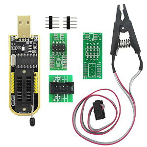 KeeYees CH341A ROM���C�^�[ SPI Flash���C�^�[ 24 25�V���[�Y EEPROM BIOS �v���O���}�[ USB-TTL�R���o�[�^ * SOP8 IC�e�X�g�N���b�v 8�s��