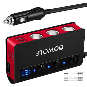 TCYFQC3.0(+) OOWOLF VK[\Pbg 3A 4|[gt Quick Charge 3.0  USB[d ő180W X}[gIC }[d  J[`[W[ 12-24VԑΉ ƗXCb` VK[C^[@\