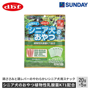 デビフペット シニア犬のおやつ植物性乳酸菌K71配合 100g 鶏ささみ 鶏レバー 植物性乳酸菌 シニア犬 ペット用品 犬用品 ドッグスナック レトルトスナック(犬)