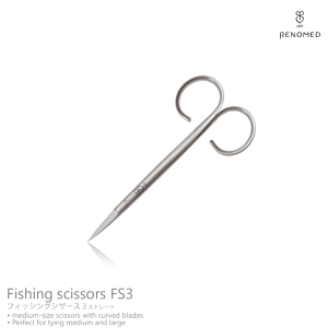 RENOMED / mbhFS3 Fishing Scissors MEDIUM straight