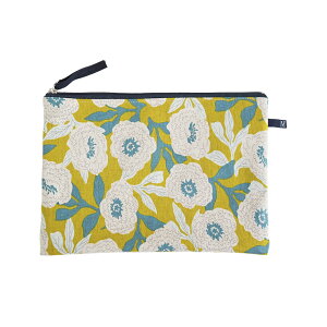 フラットポーチL マチなし 小物入れ 日本製 60020035 maison blanche メゾンブランシュ | 母子手帳ケース コスメポーチ マスクポーチ 化粧ポーチ 小物いれ 北欧 レディース メンズ 花柄 マスクケー