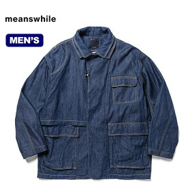 【SALE 40%OFF】ミーンズワイル デニムダブルカラージャケット meanswhile Denim Double Collar JKT メンズ MW-JKT23101 トップス アウター コート ジャケット デニム デニムジャケット キャンプ アウトドア フェス 【正規品】