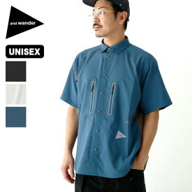 アンドワンダー テックSSシャツ ユニセックス and wander tech SS shirt メンズ レディース 5743153045 Tシャツ ティシャツ 半袖 カットソー トップス おしゃれ キャンプ アウトドア 【正規品】