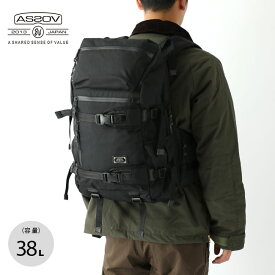 アッソブ コーデュラドビー305D ラウンドジップバックパック CORDURA DOBBY 305D ROUND ZIP BACK PACK 61409 バッグ リュック 38リットル トラベル 旅行 フェス おしゃれ キャンプ アウトドア