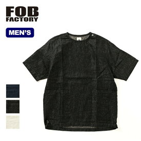 エフオービーファクトリー アトリエTシャツ FOB FACTORY ATLIER T-SHIRT メンズ F3478 シャツ 半袖シャツ ヘンプシャツ トップス キャンプ アウトドア
