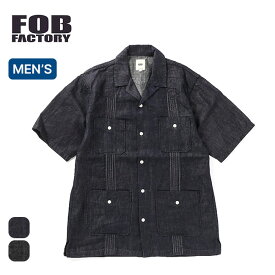 エフオービーファクトリー キューバシャツ FOB FACTORY CUBA SHIRT メンズ F3491 トップス シャツ カラーシャツ カジュアルシャツ アウトドア フェス キャンプ 半袖 【正規品】