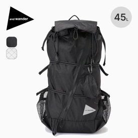 アンドワンダー エコパック45Lバックパック and wander ECOPAK 45L backpack 5743975001 リュック 鞄 リュックサック 通学 通勤 登山 トラベル 旅行 おしゃれ キャンプ アウトドア 【正規品】