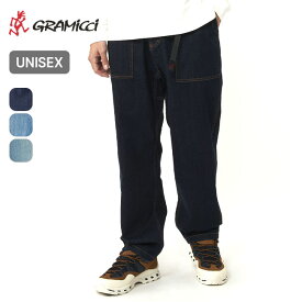 グラミチ ストレッチデニムルーズテーパードリッジパンツ ユニセックス GRAMICCI STRETCH DENIM LOOSE TAPERED RIDGE PANT メンズ レディース ユニセックス G3FU-P052 ボトムス ズボン 長ズボン アウトドア フェス キャンプ ロングパンツ 【正規品】