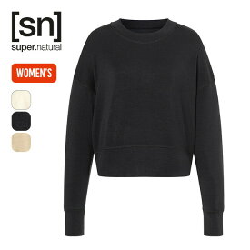 スーパーナチュラル クリシーニセーター【ウィメンズ】 super.natural KRISSINI SWEATER レディース SNW019050 トップス スウェット クロップド プルオーバー キャンプ アウトドア 【正規品】