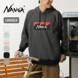 ナンガ エコハイブリッドボックスロゴスウェットフーディ NANGA ECO HYBRID BOX LOGO SWEAT HOODIE メンズ レディース ユニセックス NW2311-1F202 スエット トレーナー アウター トップス ジャケット フード フーディ おしゃれ キャンプ アウトドア 【正規品】