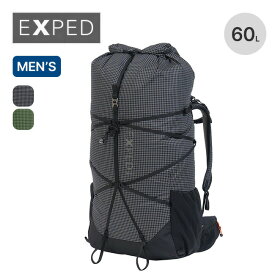 エクスペド ライトニング 60L メンズ EXPED Lightning 60L Men's 396405 リュック ザック バックパック ロールトップ ピッケル トレッキングポール 撥水 登山 トラベル 旅行 キャンプ アウトドア 【正規品】