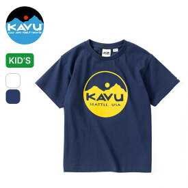 カブー サークルロゴTee【キッズ】 KAVU Circle Logo Tee ジュニア 子供 19821872 Tシャツ ティシャツ 半袖 カットソー トップス おしゃれ キャンプ アウトドア 【正規品】