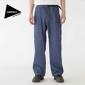 グラミチ×アンドワンダー デニムバギーパンツ GRAMICCI×and wander DENIM BAGGY PANT メンズ レディース ユニセックス 5744182420 ボトムス ロングパンツ 長ズボン おしゃれ キャンプ アウトドア 【正規品】